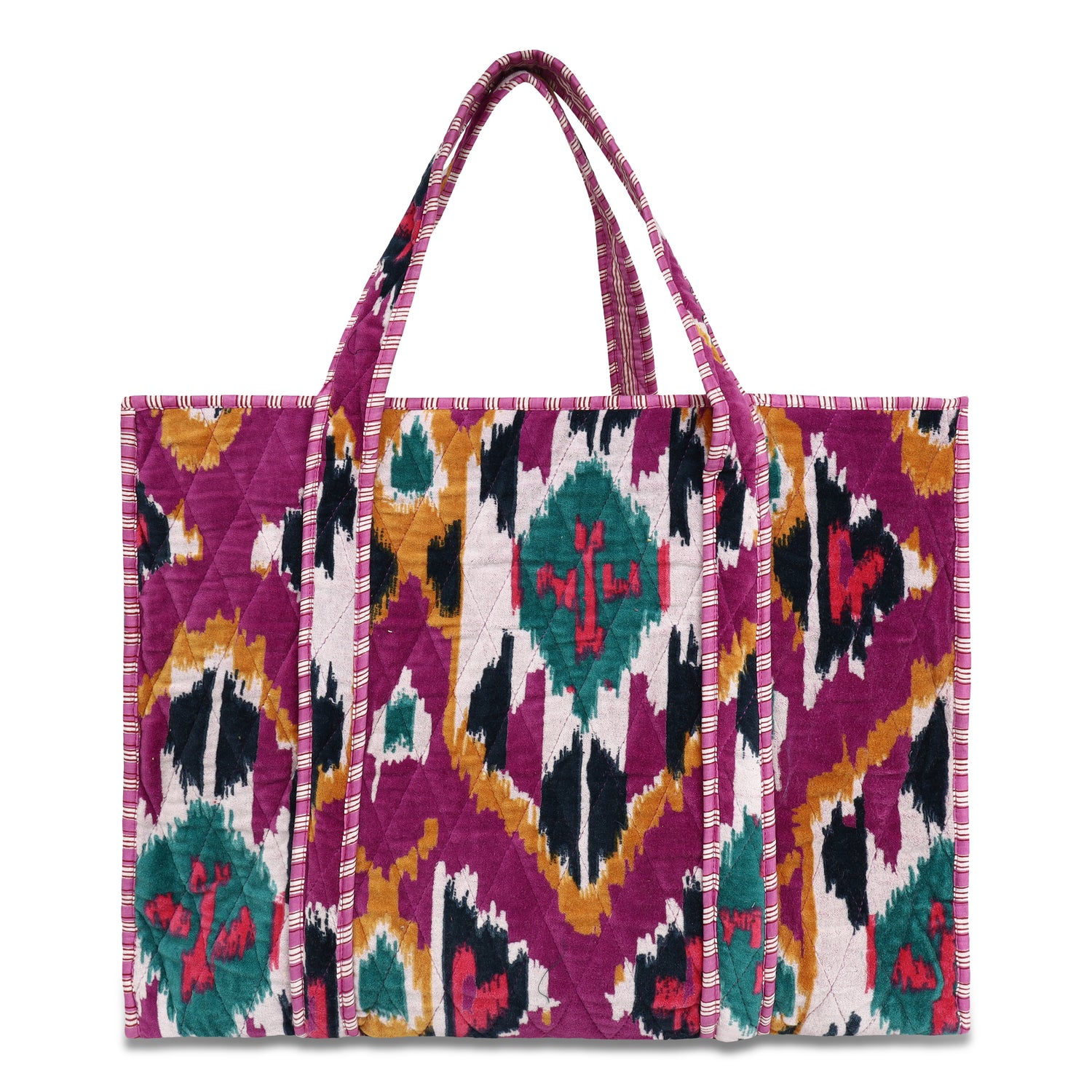 Ikat Velvet Tote