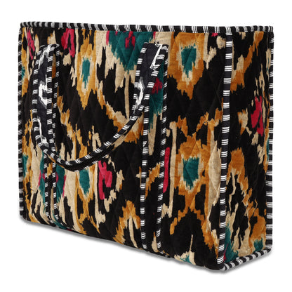 The Ultimate Ikat Velvet Tote