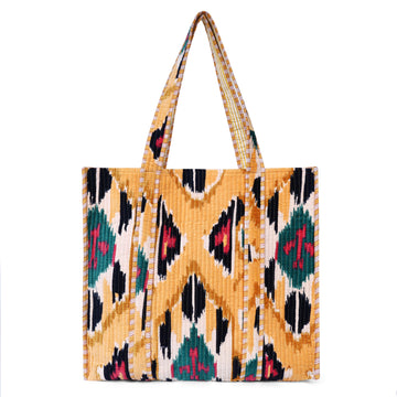 Ikat Velvet Tote