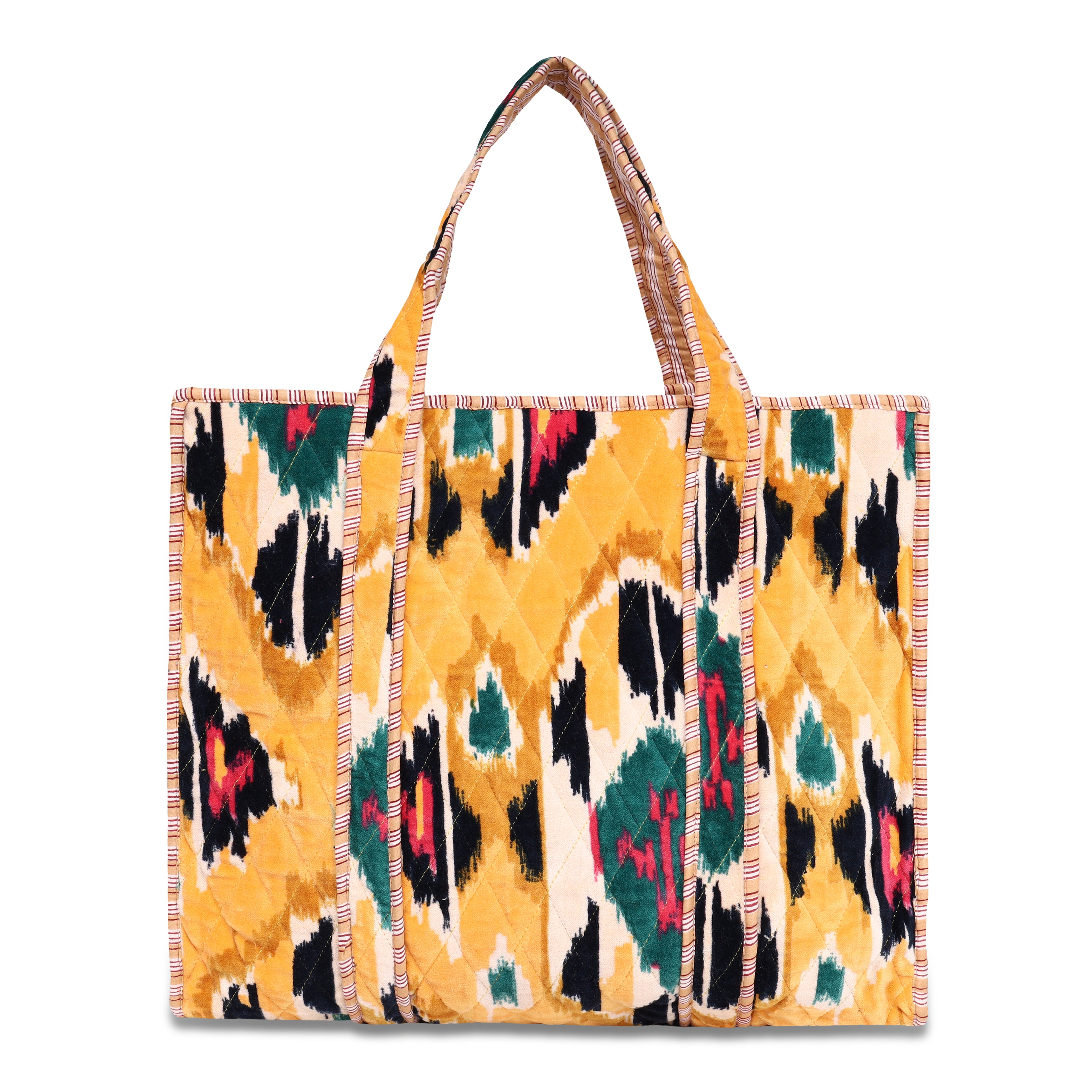 The Ultimate Ikat Velvet Tote