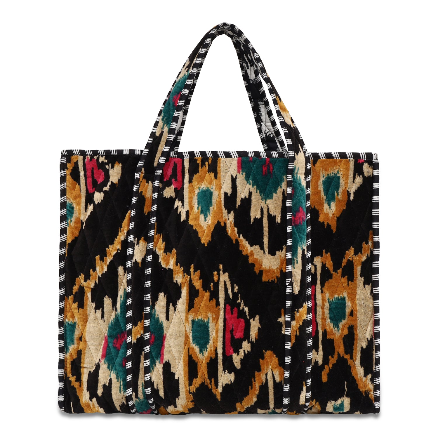 The Ultimate Ikat Velvet Tote