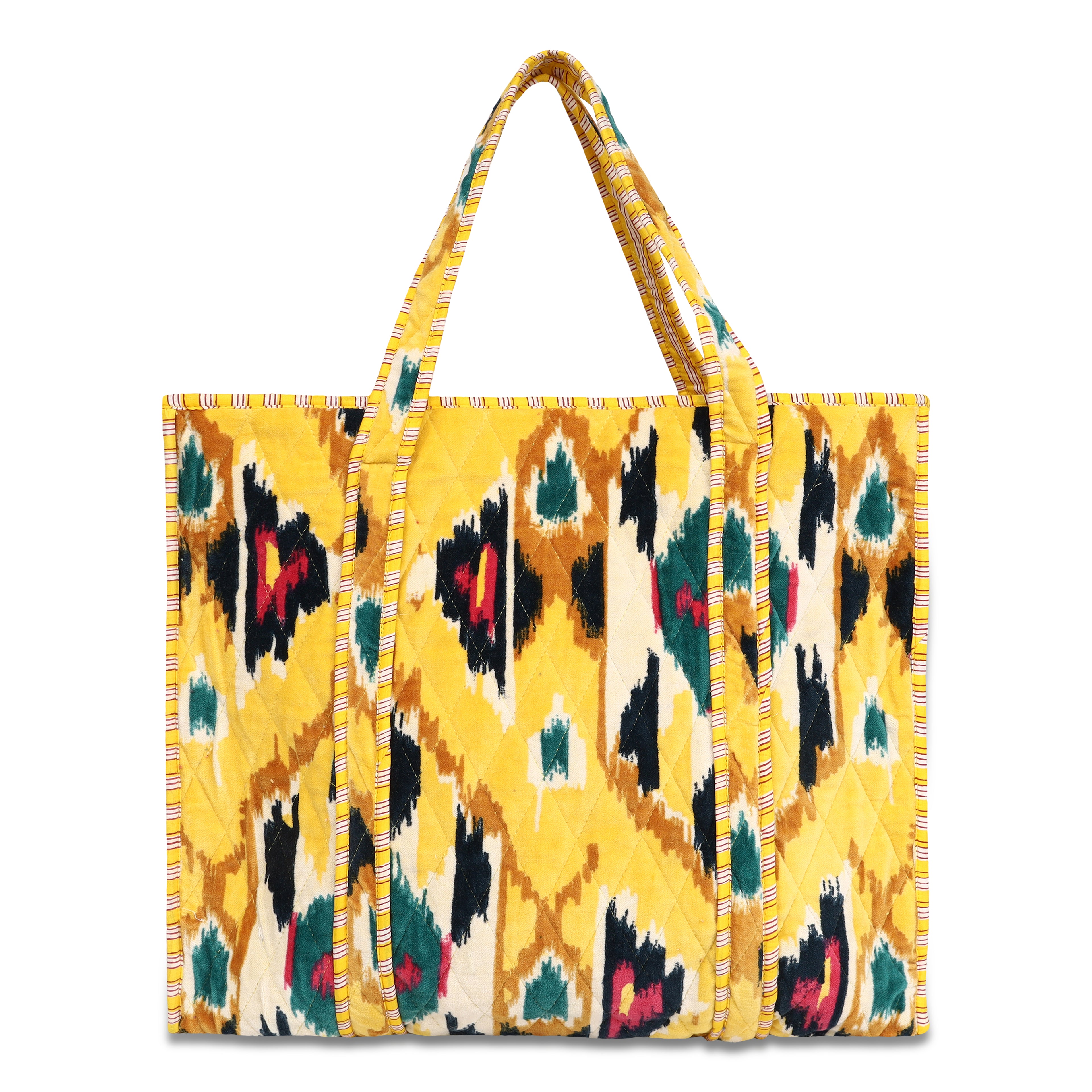 The Ultimate Ikat Velvet Tote