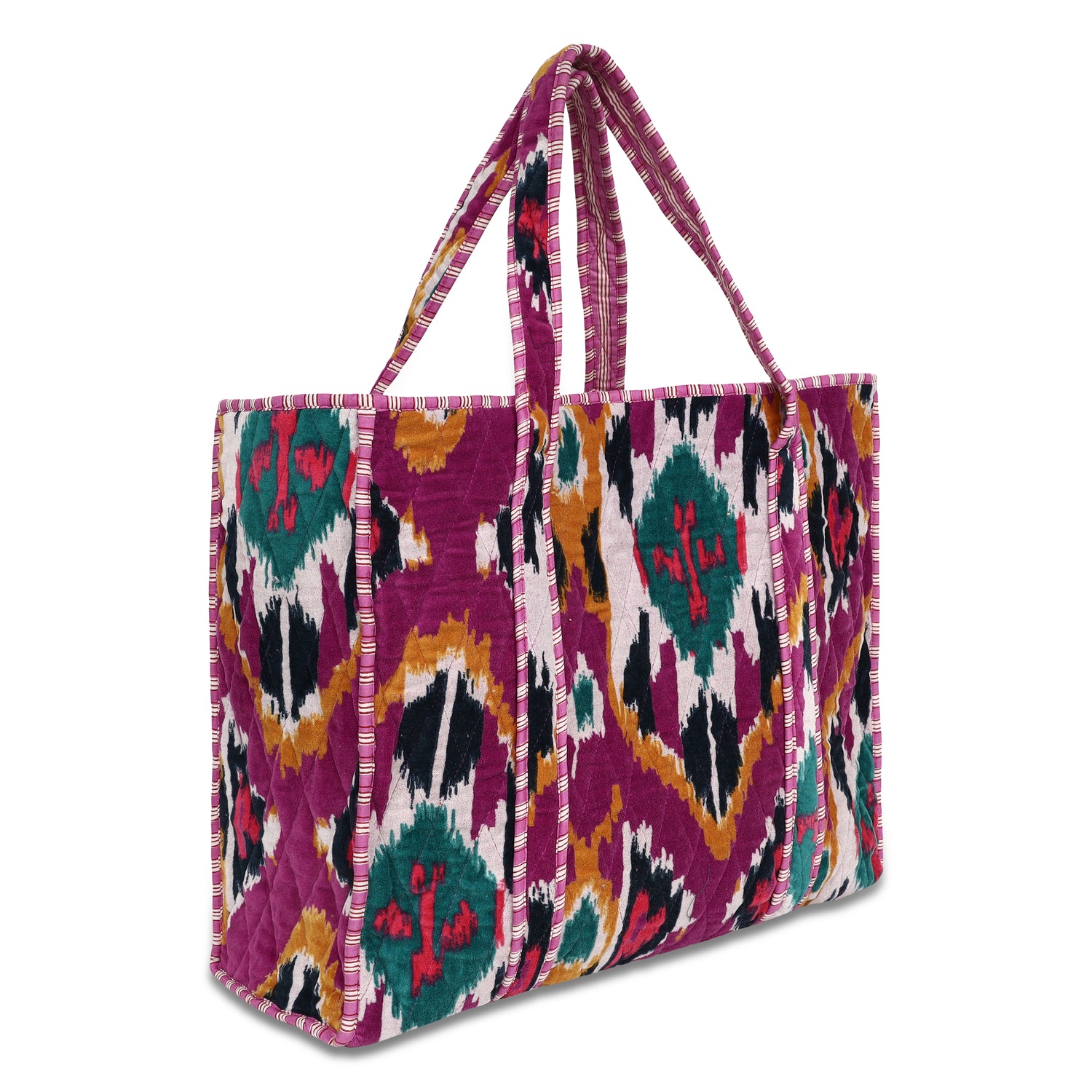 Ikat Velvet Tote