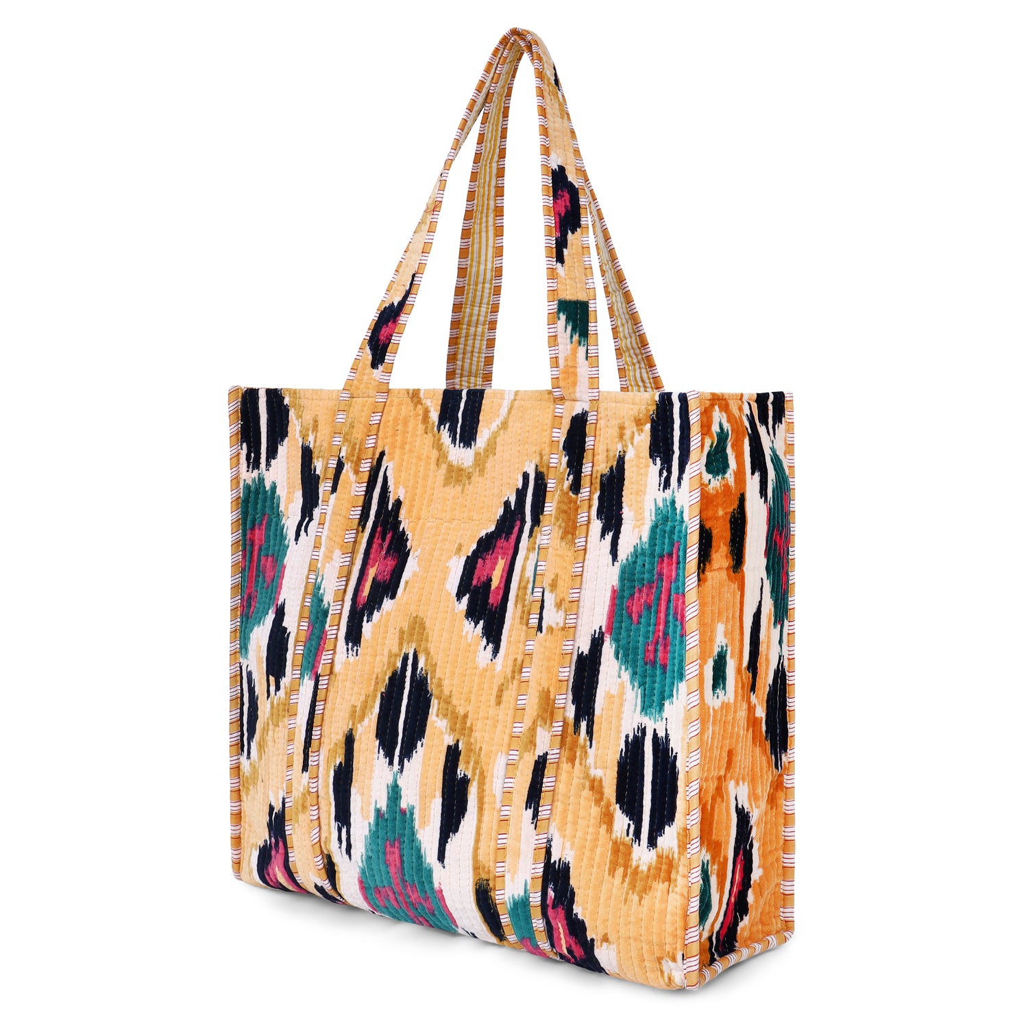 Ikat Velvet Tote