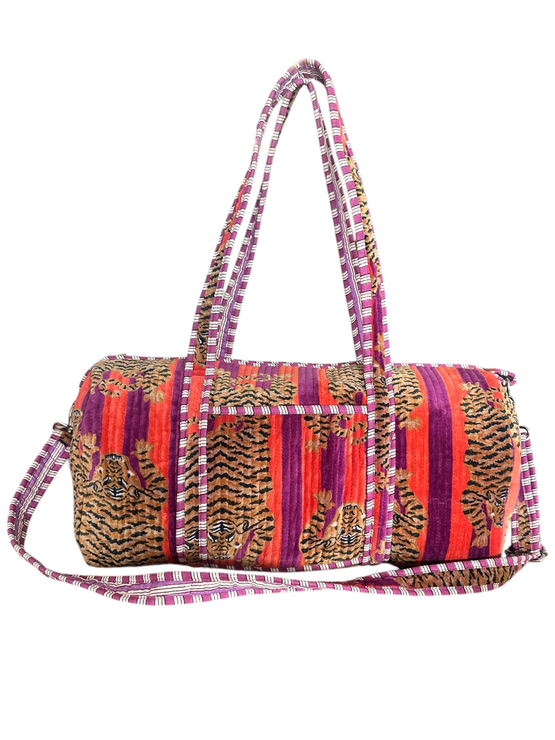 The Tibetan Tiger Velvet Weekender