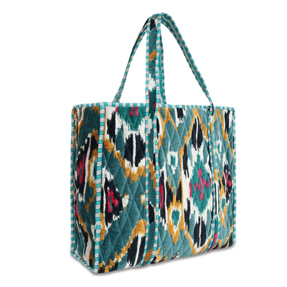 Ikat Velvet Tote