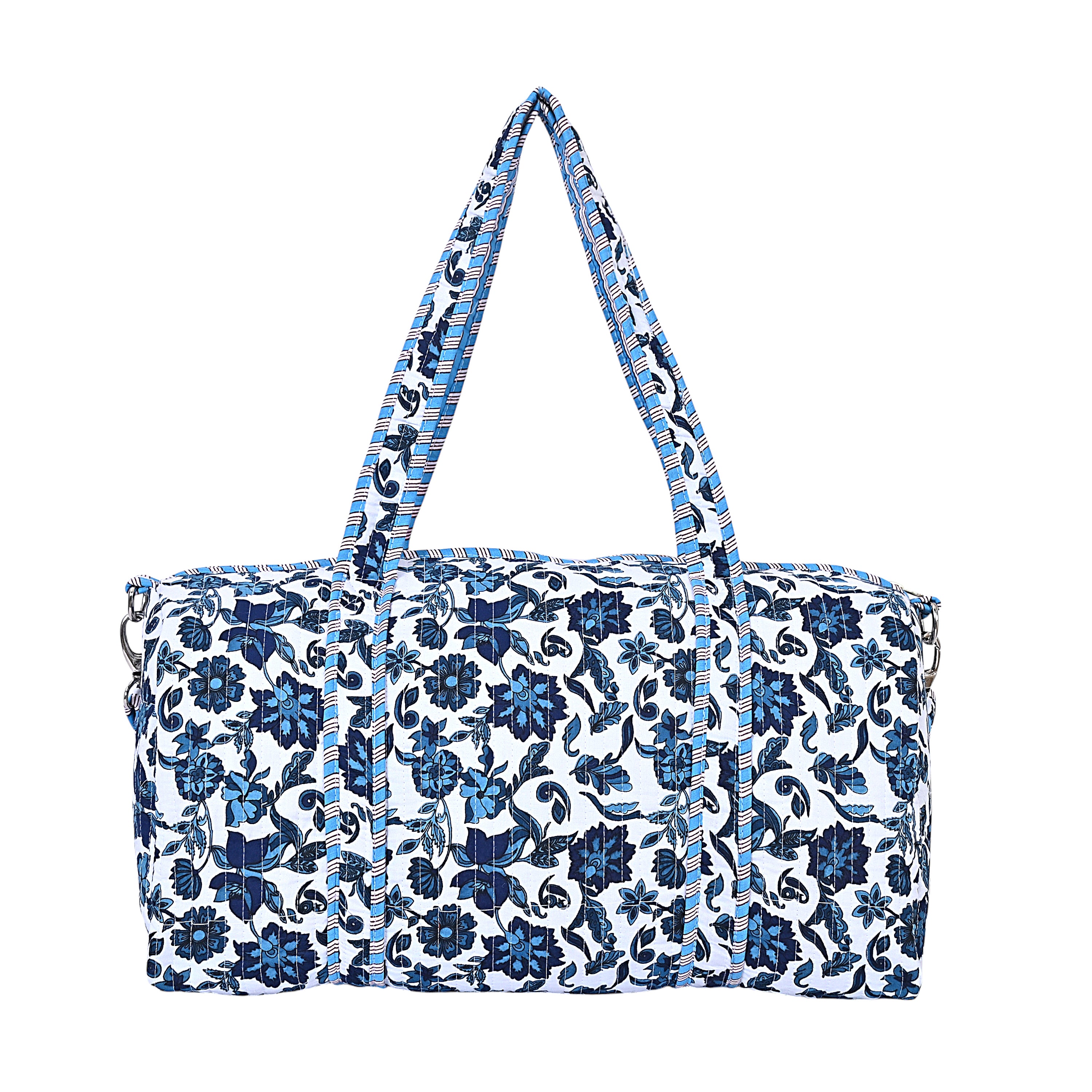 Floral Paisley Cotton Weekender Bag – Sustainable Travel Tote