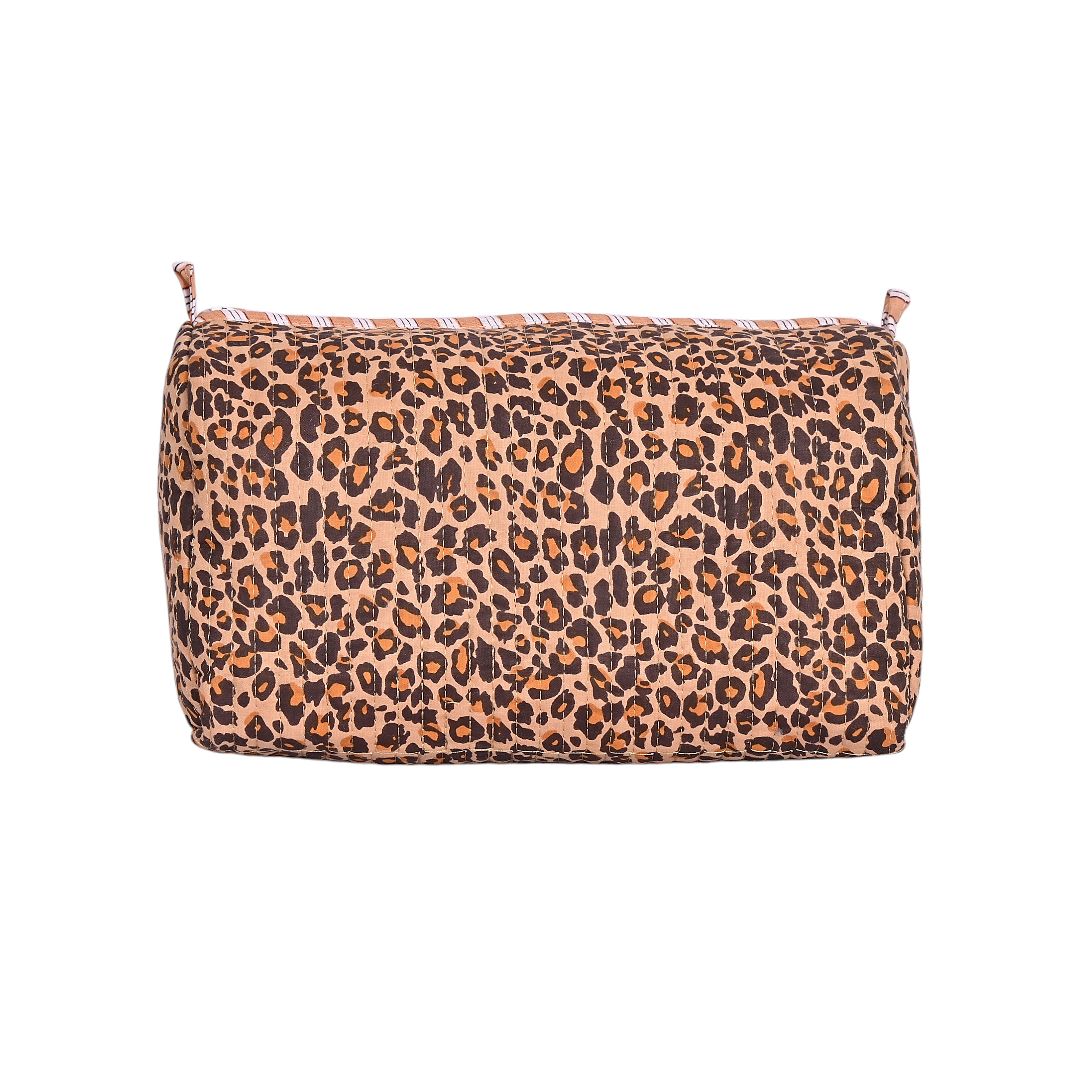 Brown Leopard Cotton Travel Set 