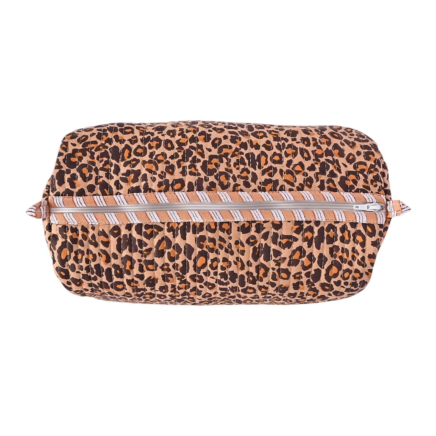 Brown Leopard Cotton Travel Set 