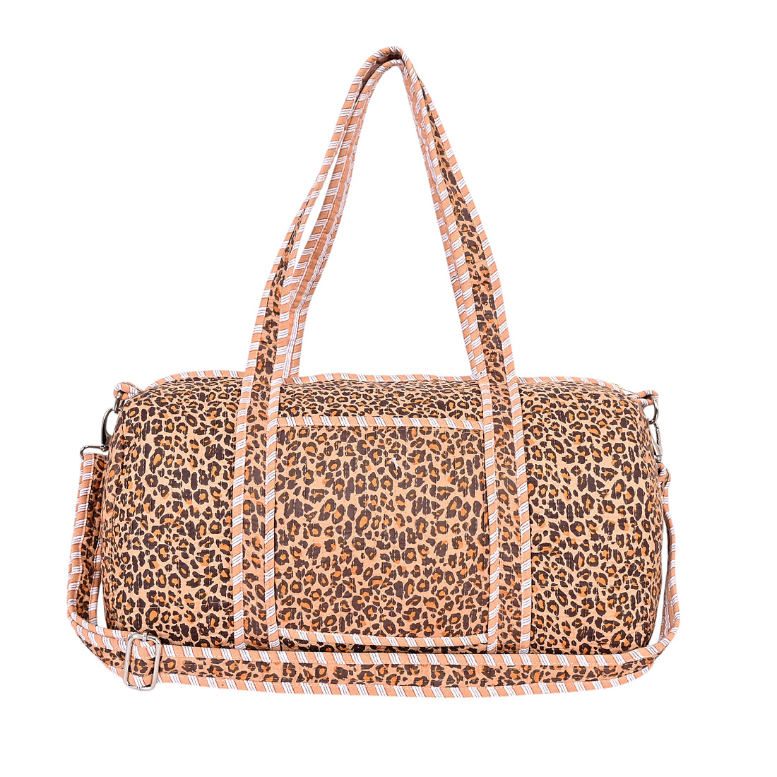 Brown Leopard Print Weekender Bag