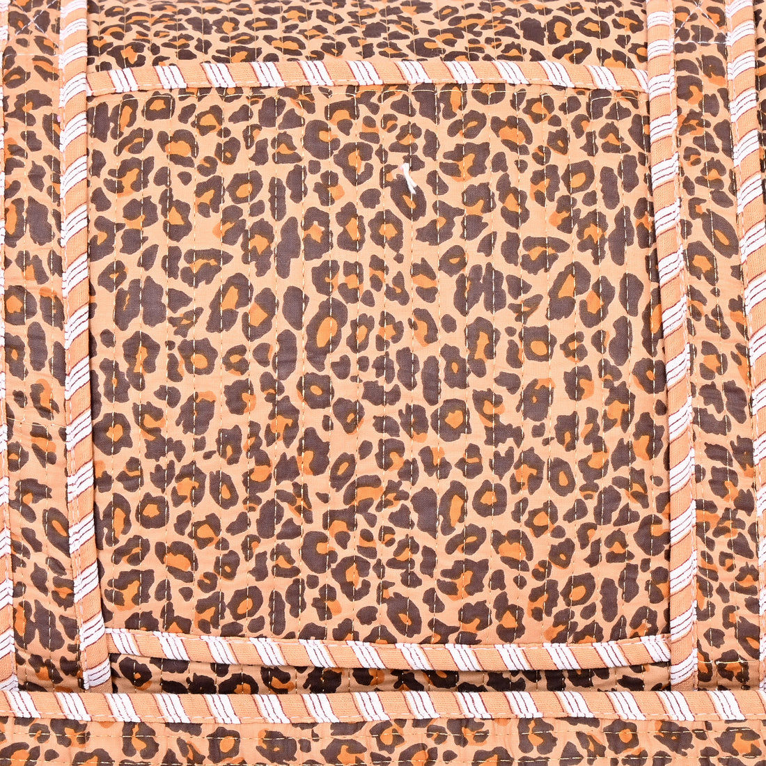 The Brown Leopard Print Cotton Weekender