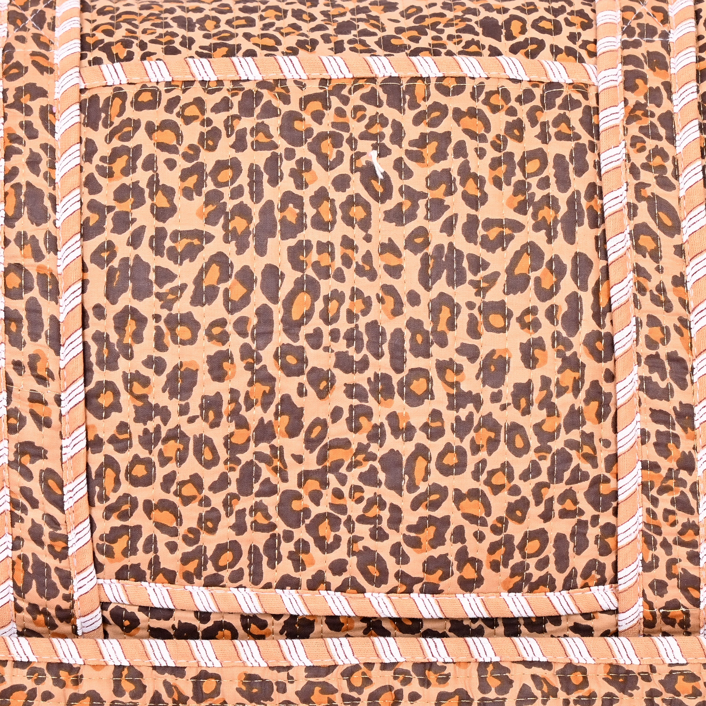 The Brown Leopard Print Cotton Weekender