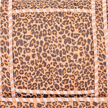 The Brown Leopard Print Cotton Weekender