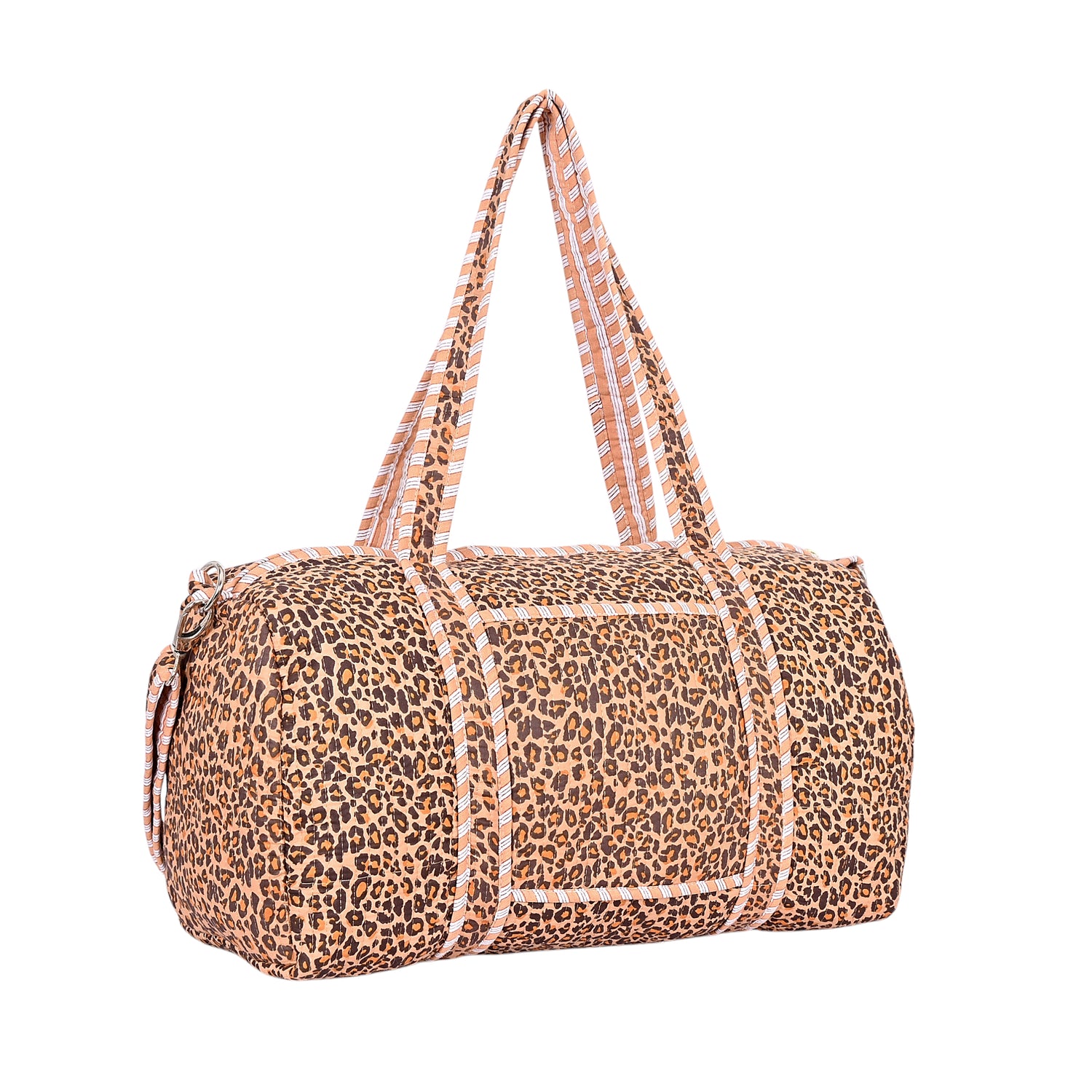 The Brown Leopard Print Cotton Weekender