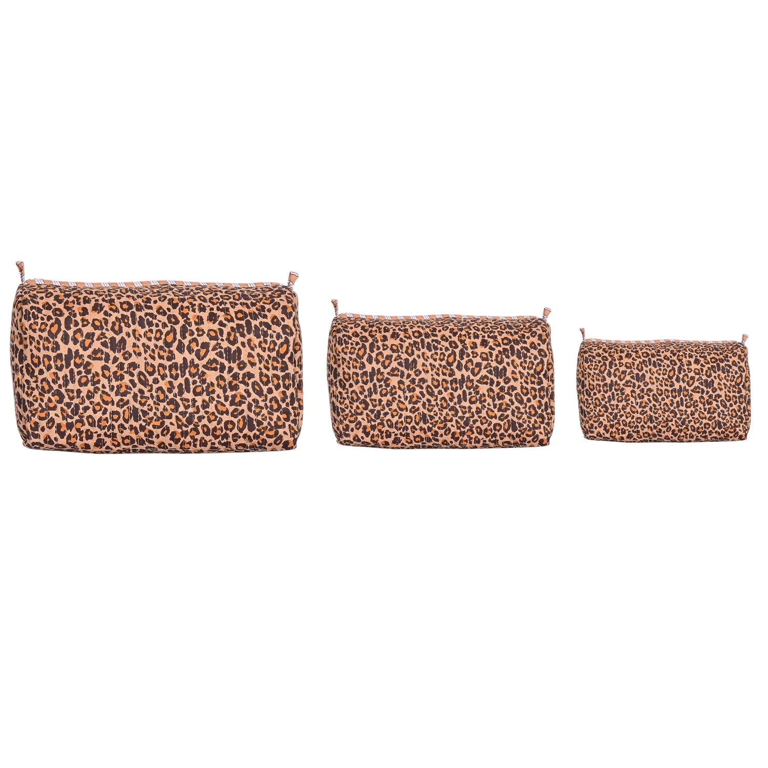 The Brown Leopard Cotton Travel Set