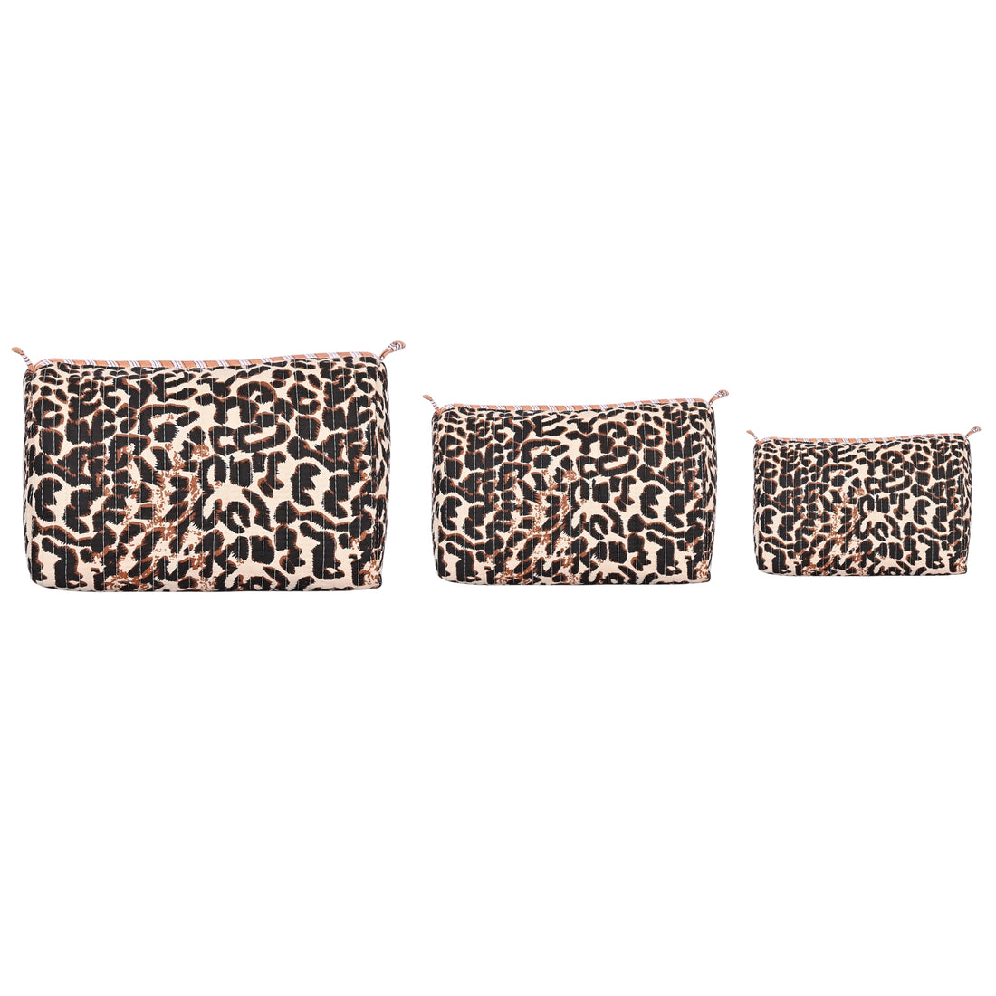 Leopard Print Cotton Travel Set