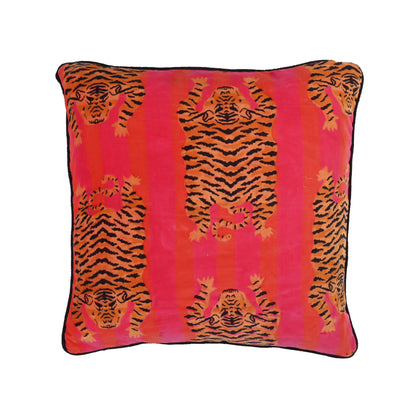 Velvet Tibetan Tiger Cushion