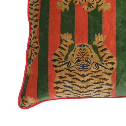 Velvet Tibetan Tiger Cushion