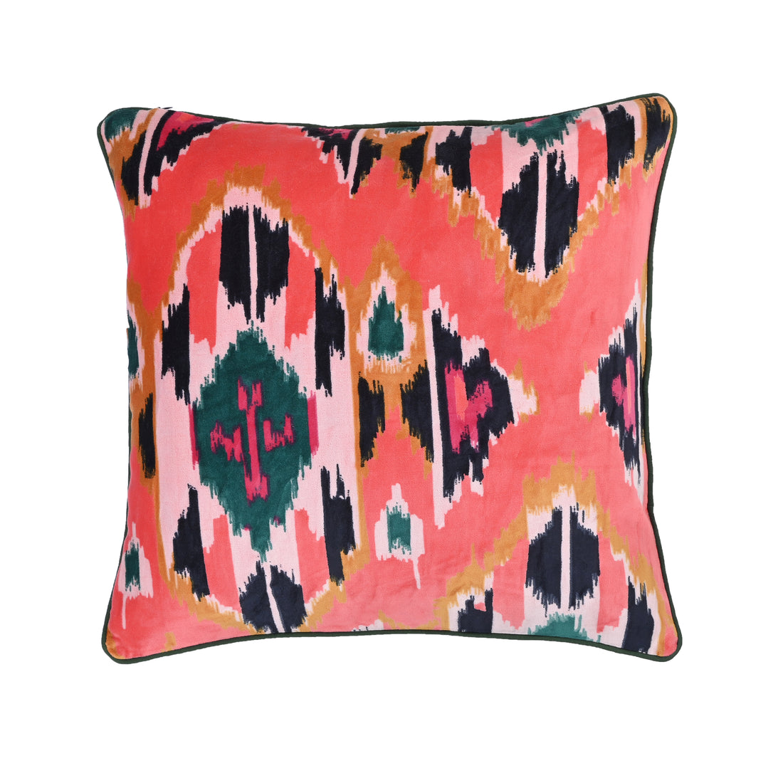 Velvet Ikat Cushion