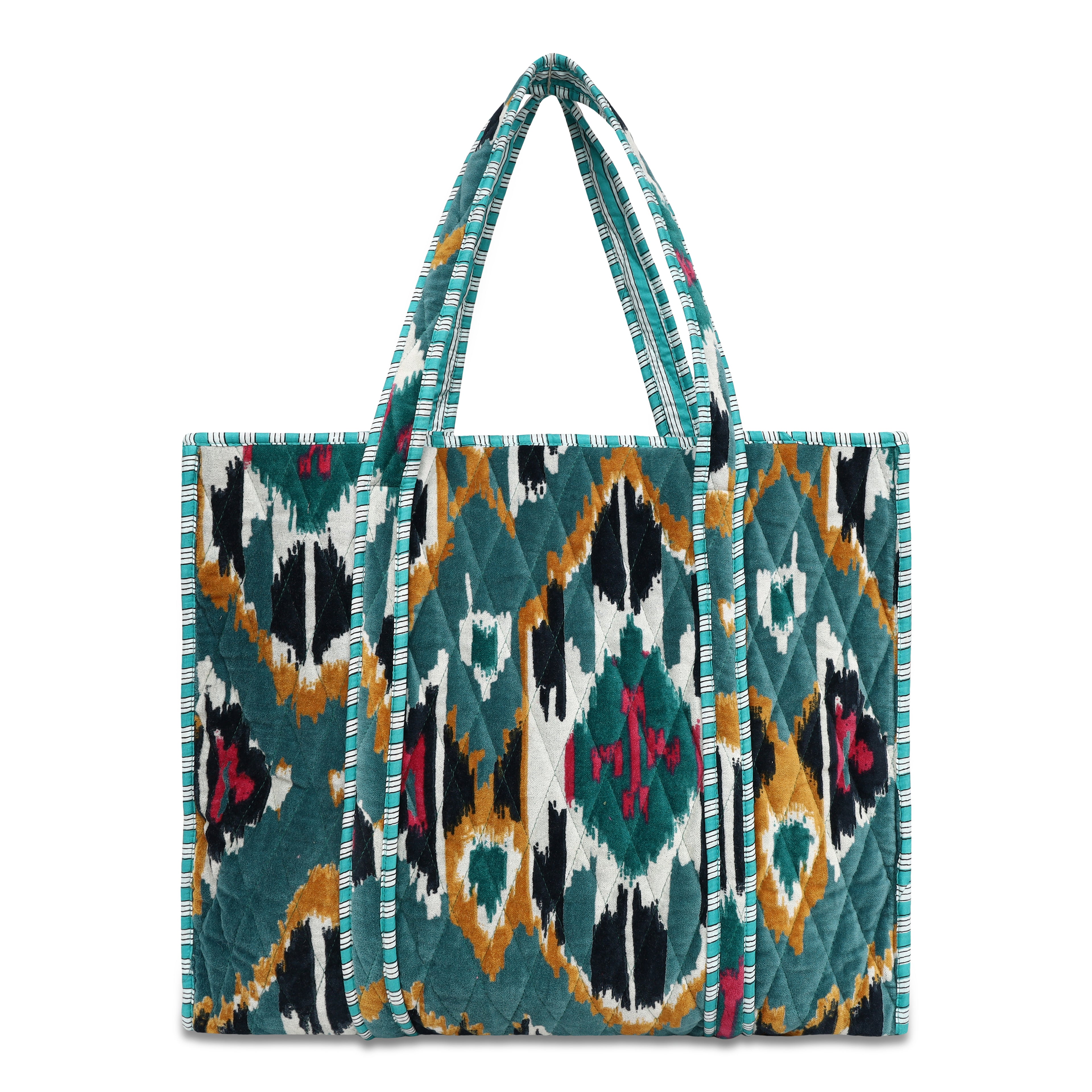 Ikat Velvet Tote