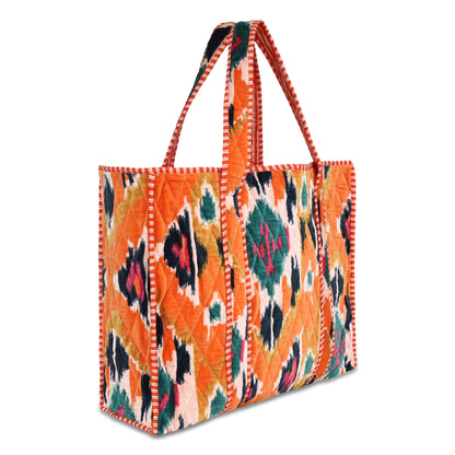 The Ultimate Ikat Velvet Tote