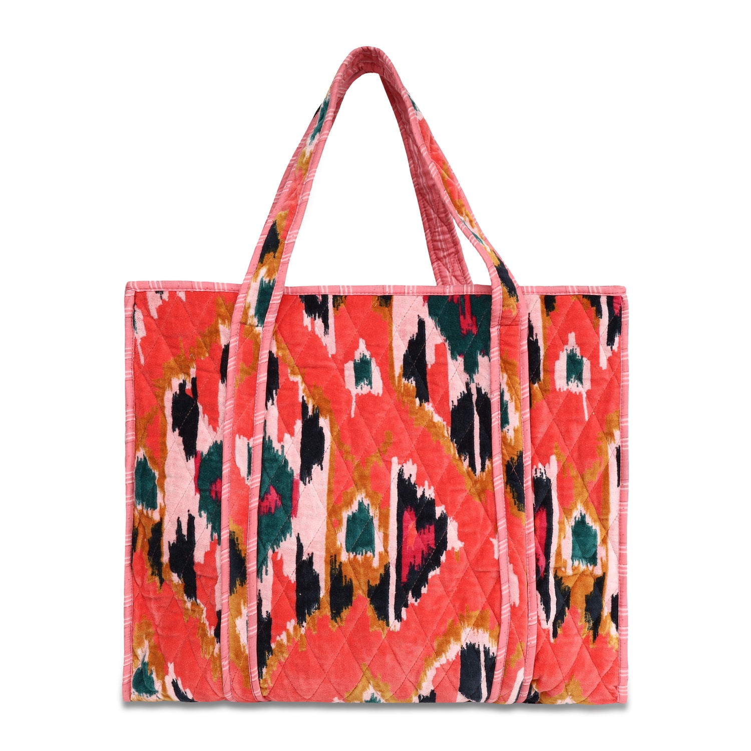 Ikat Velvet Tote