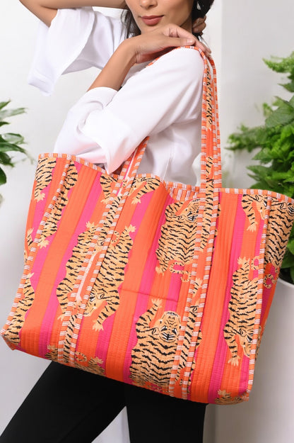 The Ultimate Tote in Tibetan Tiger