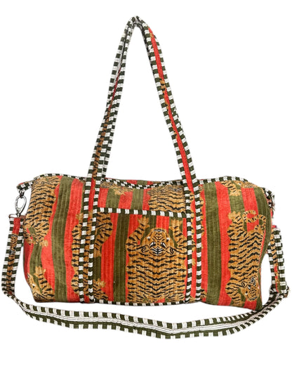 The Tibetan Tiger Velvet Weekender