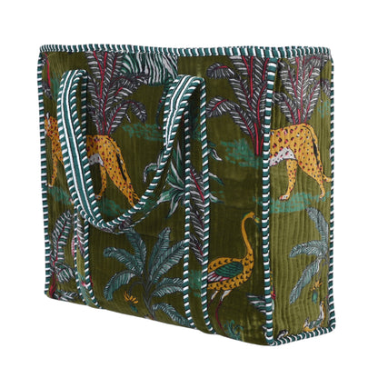 The Ultimate Velvet Mini Jungle Tote