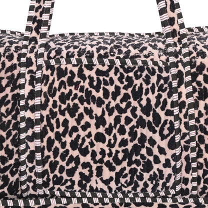 The Leopard Velvet Weekender