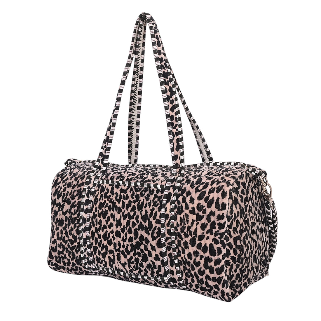 The Leopard Velvet Weekender