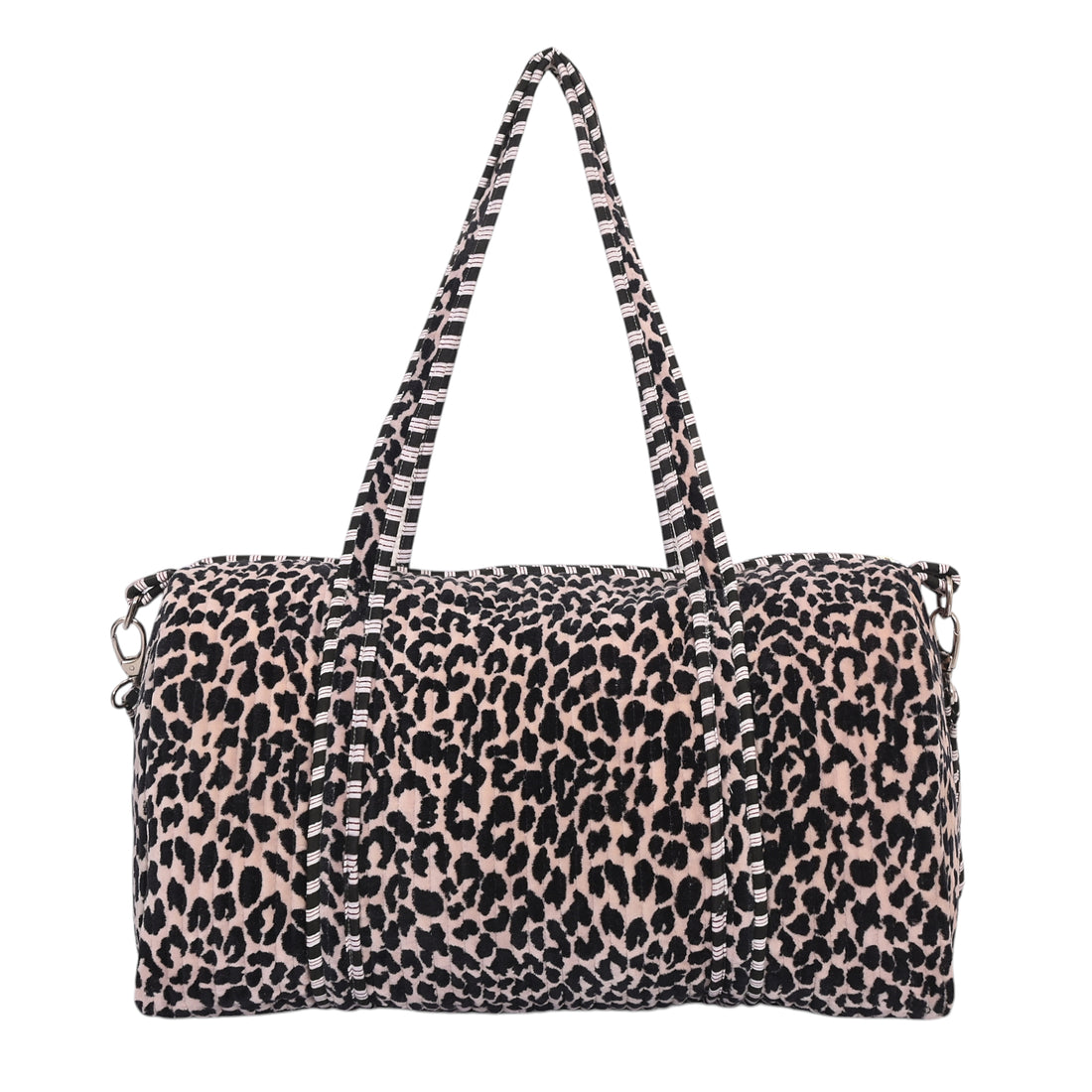 The Leopard Velvet Weekender