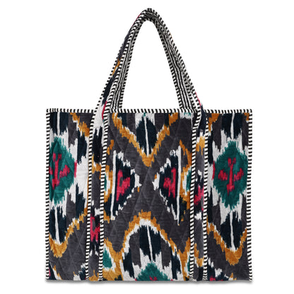 The Ultimate Ikat Velvet Tote