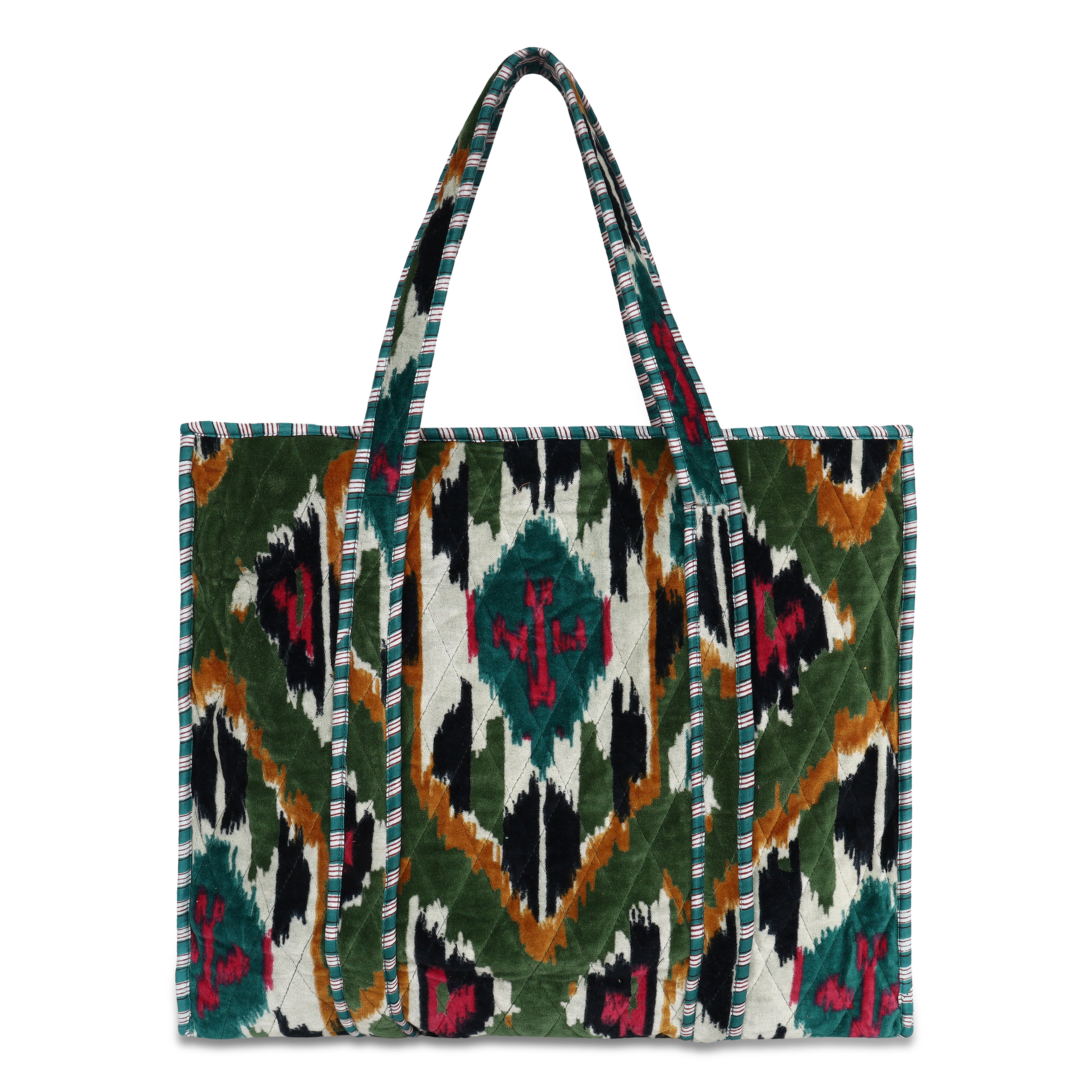 The Ultimate Ikat Velvet Tote