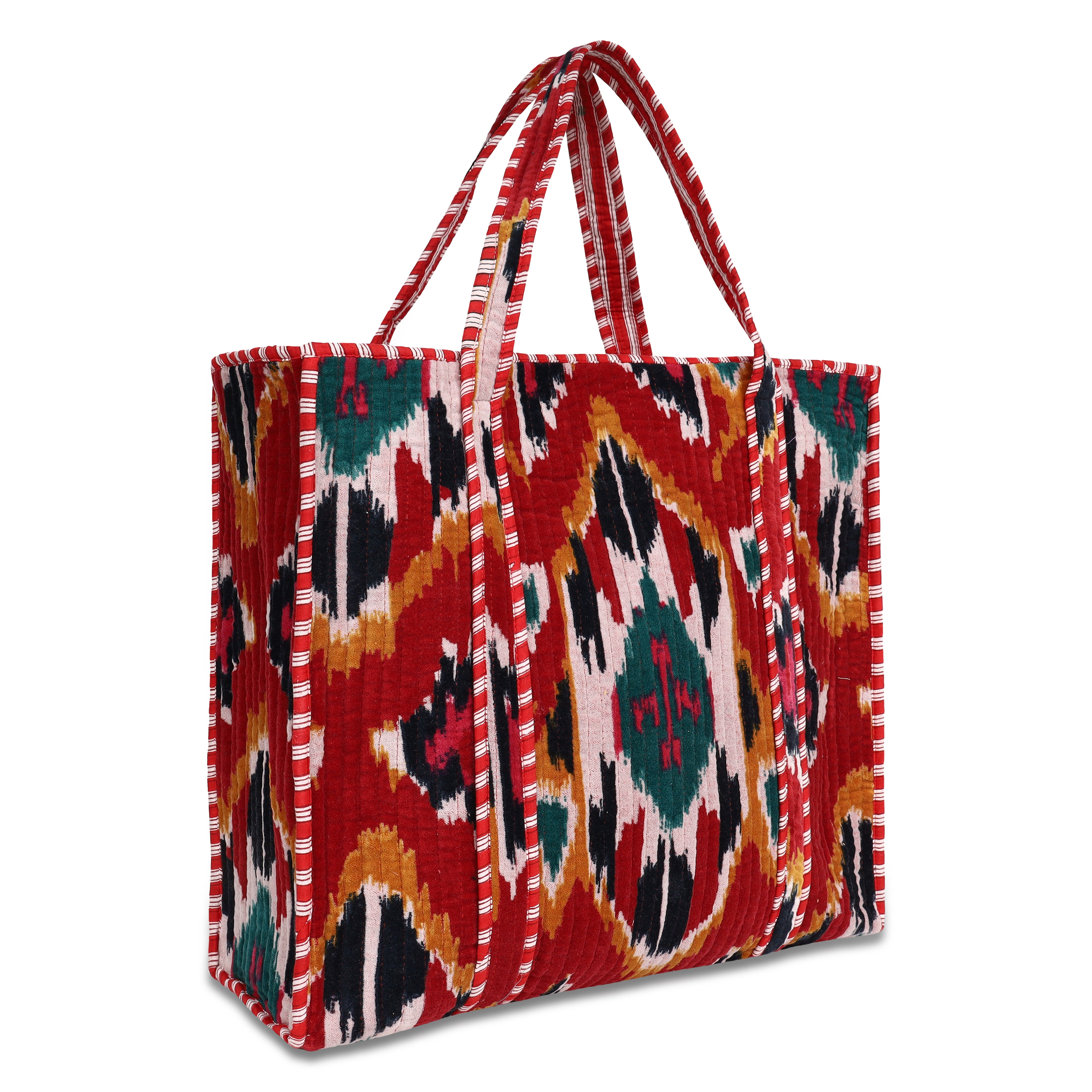 The Ultimate Ikat Velvet Tote