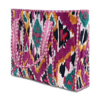 The Ultimate Ikat Velvet Tote