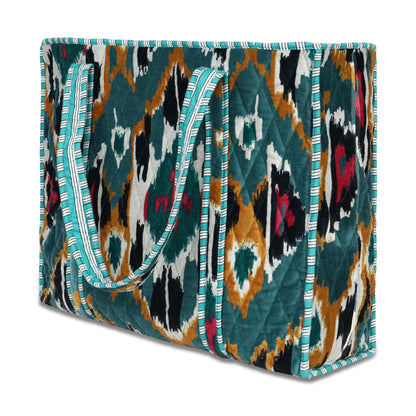 The Ultimate Ikat Velvet Tote