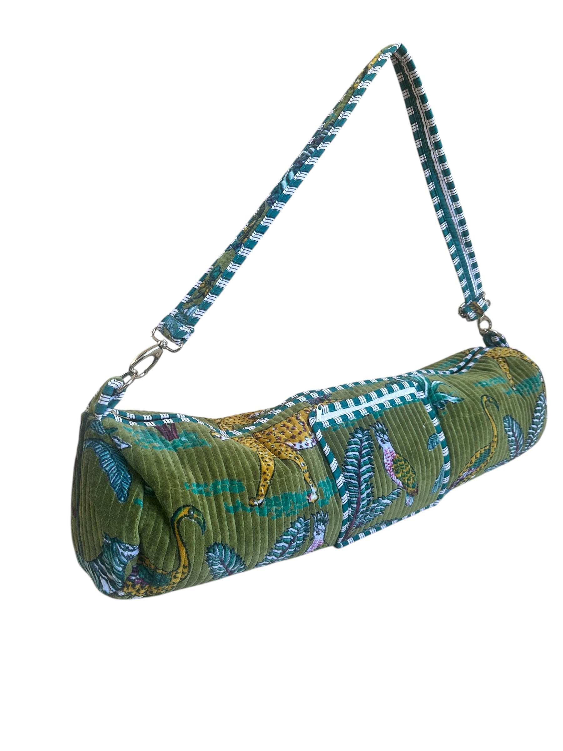 The Jungle Velvet Yoga Bag