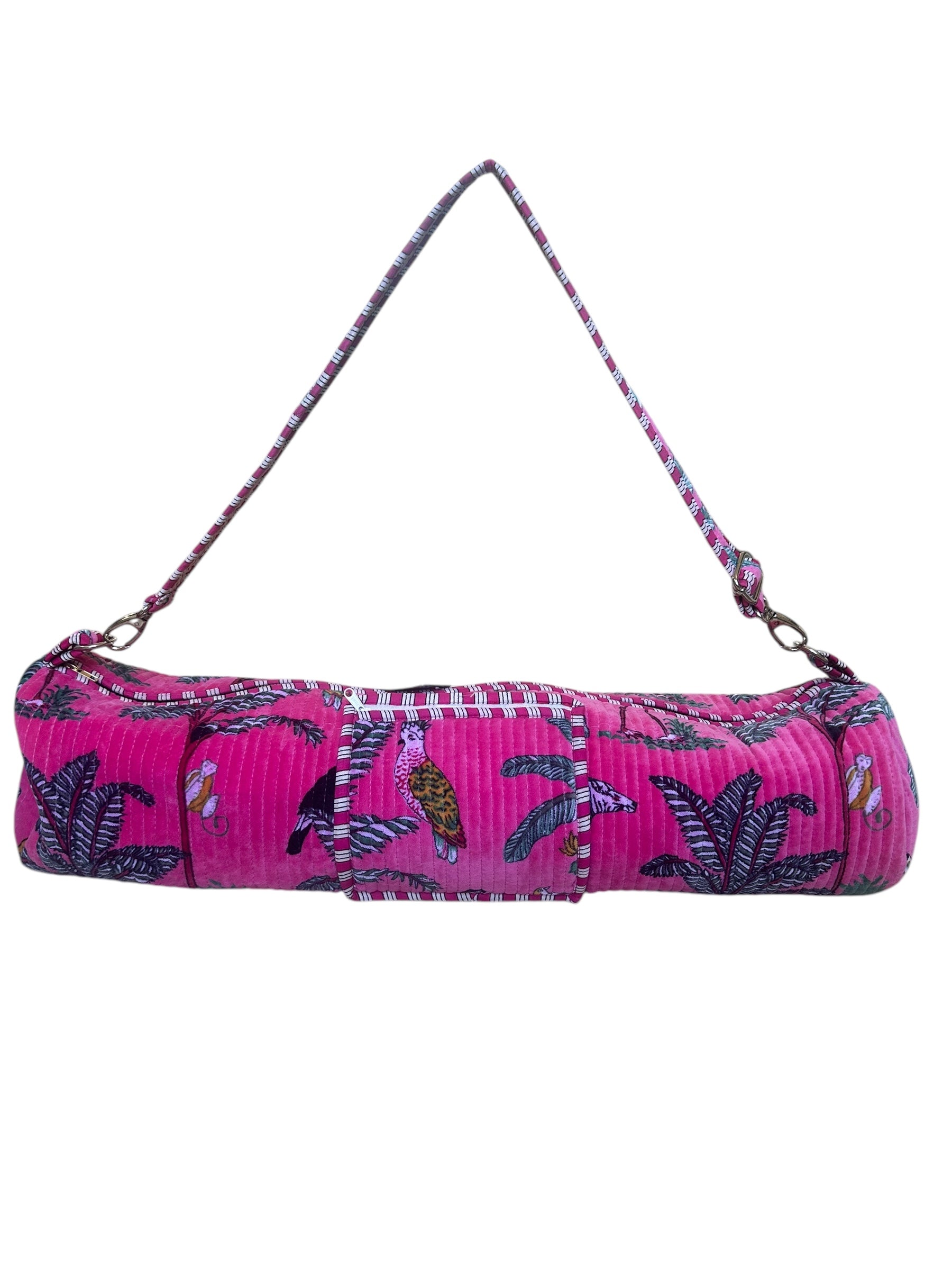 The Jungle Velvet Yoga Bag