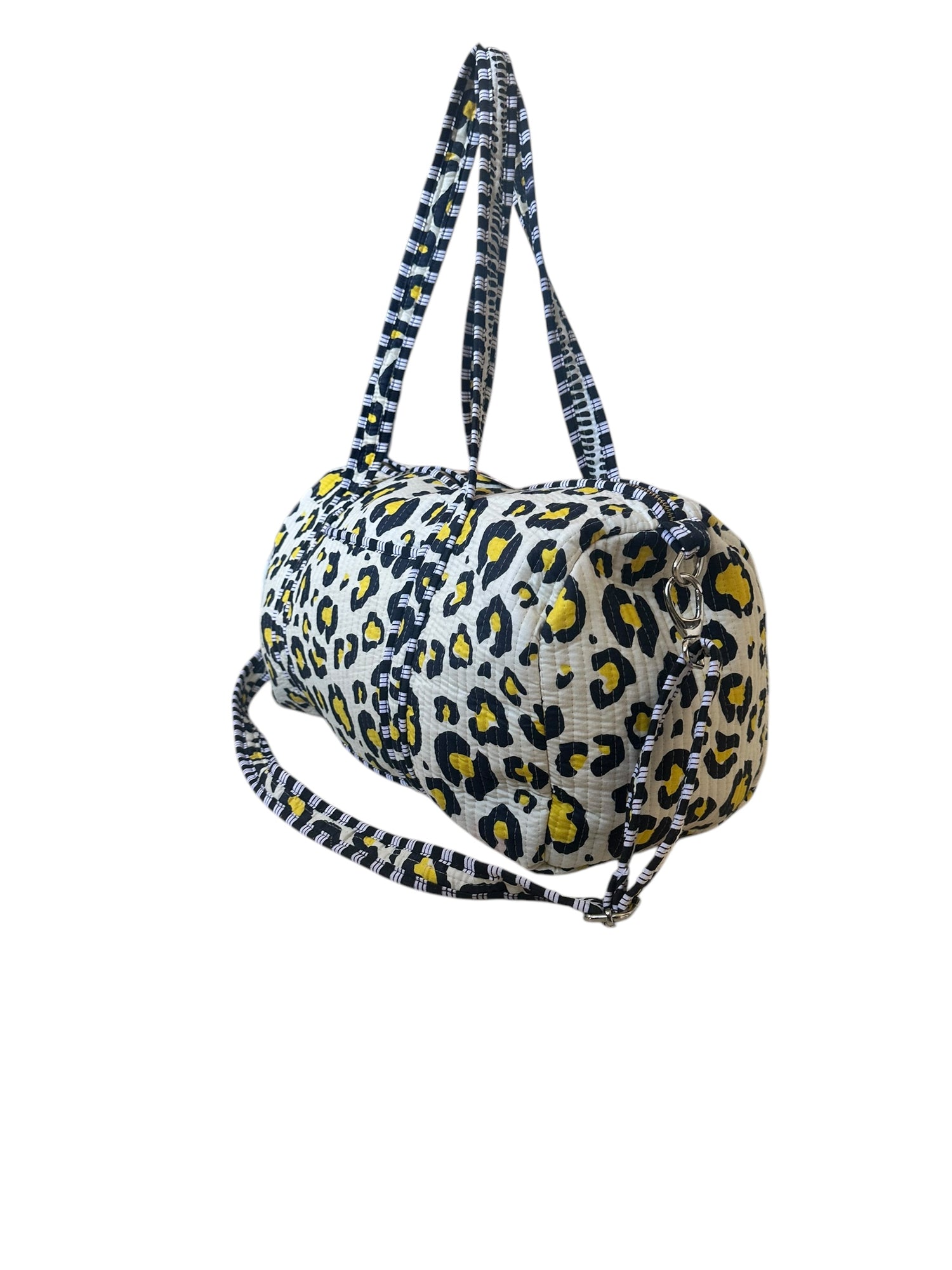 Leopard Cotton Weekender Bag 