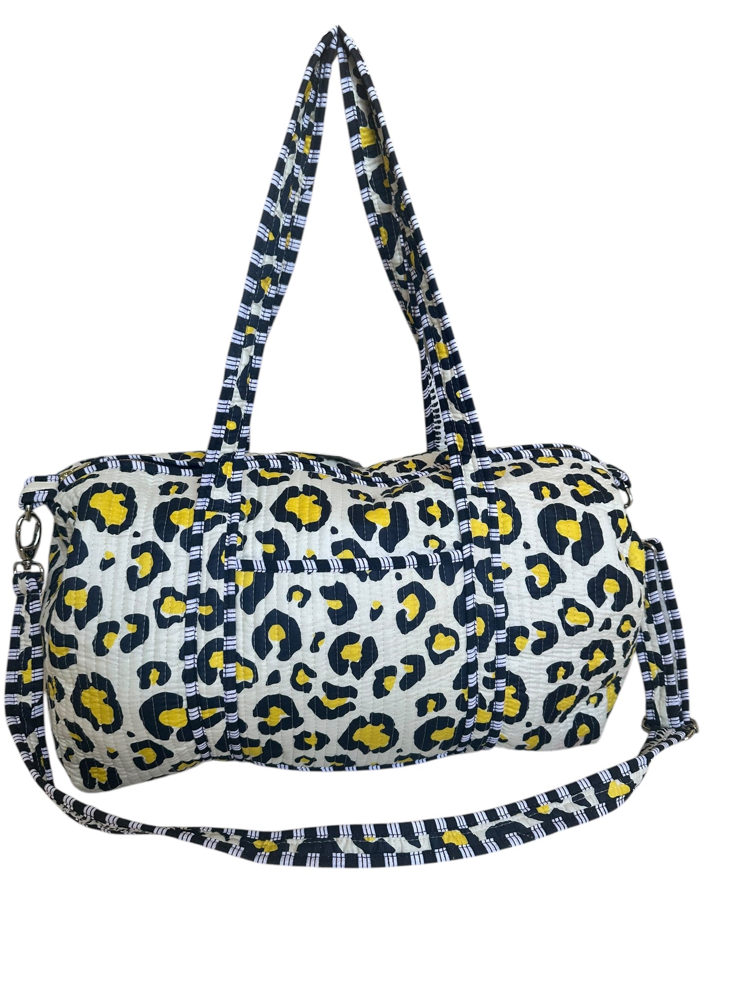 Leopard Cotton Weekender Bag 