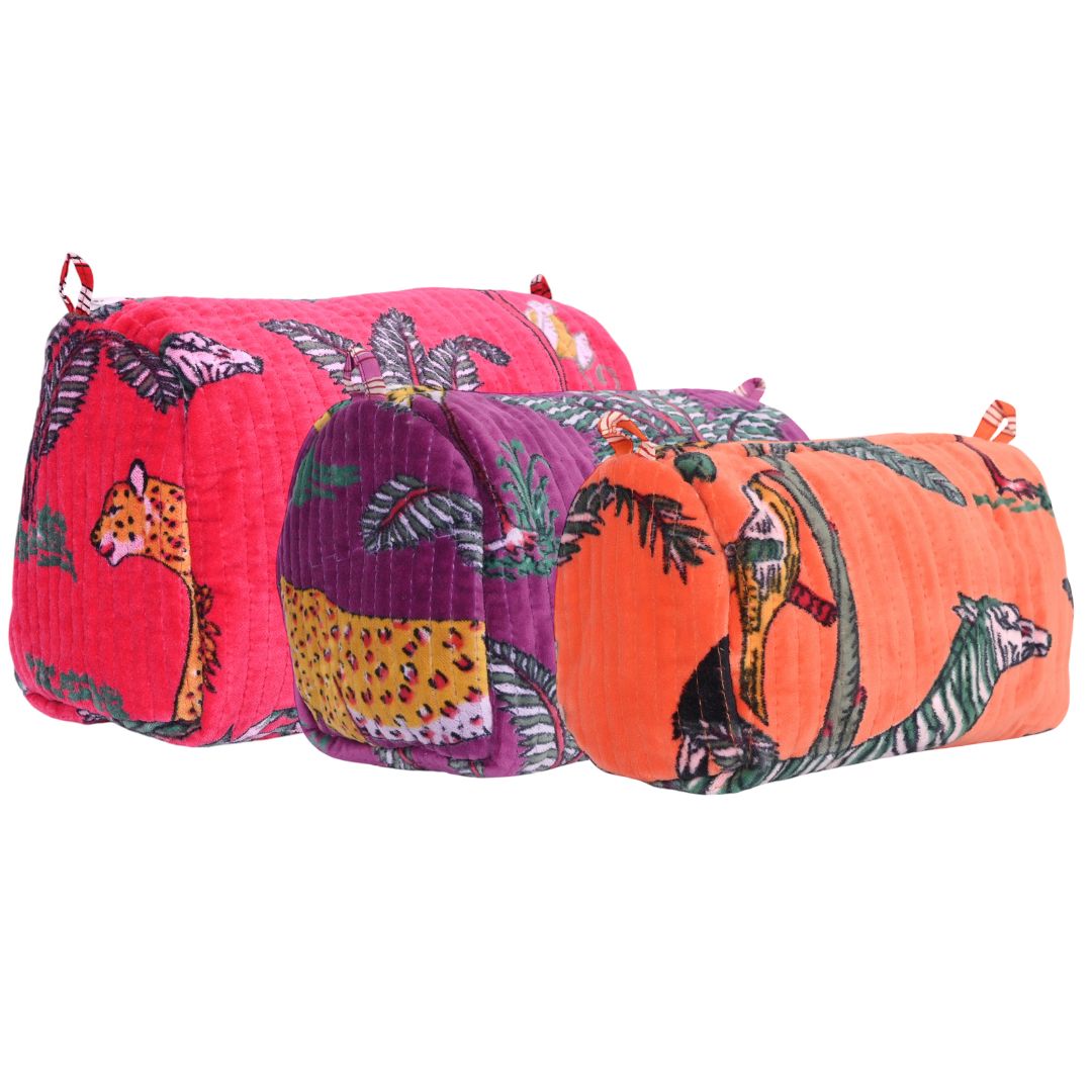 Jungle Velvet Mixed 3 Piece Travel Set