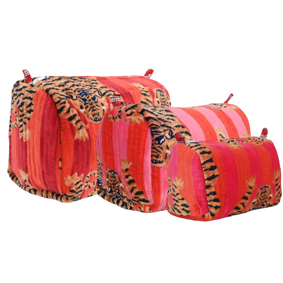 Tibetan Tiger Velvet Mixed 3 Piece Travel Set