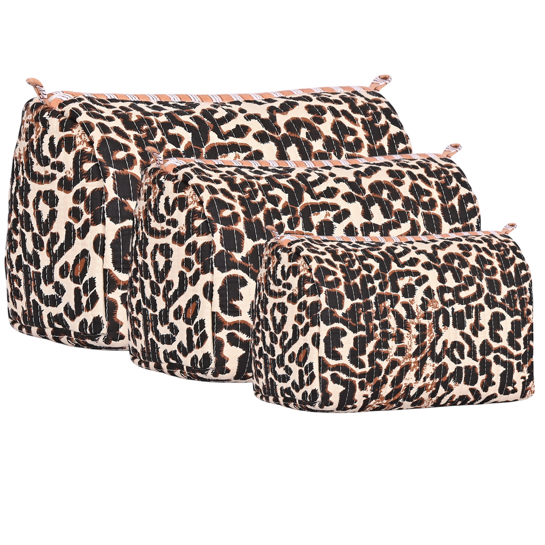 Leopard Print Cotton Travel Set