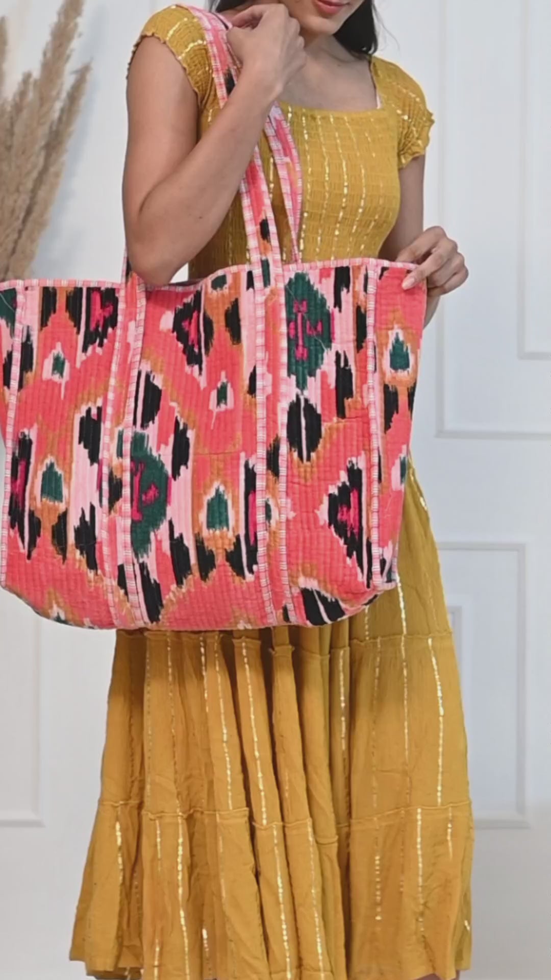 The Ultimate Ikat Velvet Tote